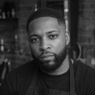 Portrait de Marcus, barber fictif